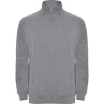 Sweatshirt Aneto com meio fecho e gola alta