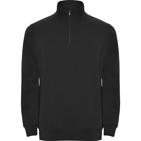 Sweatshirt Aneto com meio fecho e gola alta