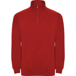 Sweatshirt Aneto com meio fecho e gola alta