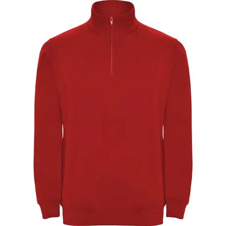 Sweatshirt Aneto com meio fecho e gola alta
