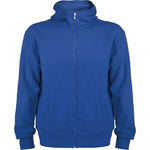 Sudadera con capucha, cuello alto y cremallera completa