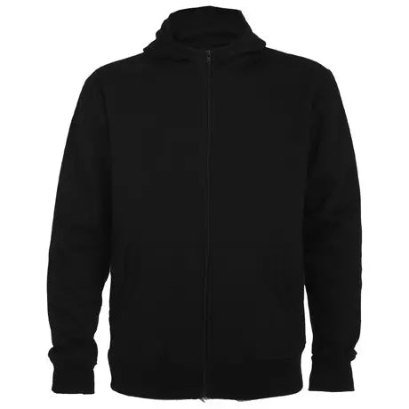 Sudadera con capucha, cuello alto y cremallera completa