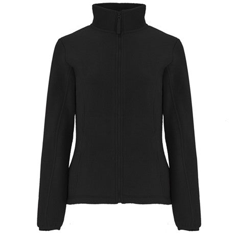 Chaqueta polar de mujer, con cuello alto forrado