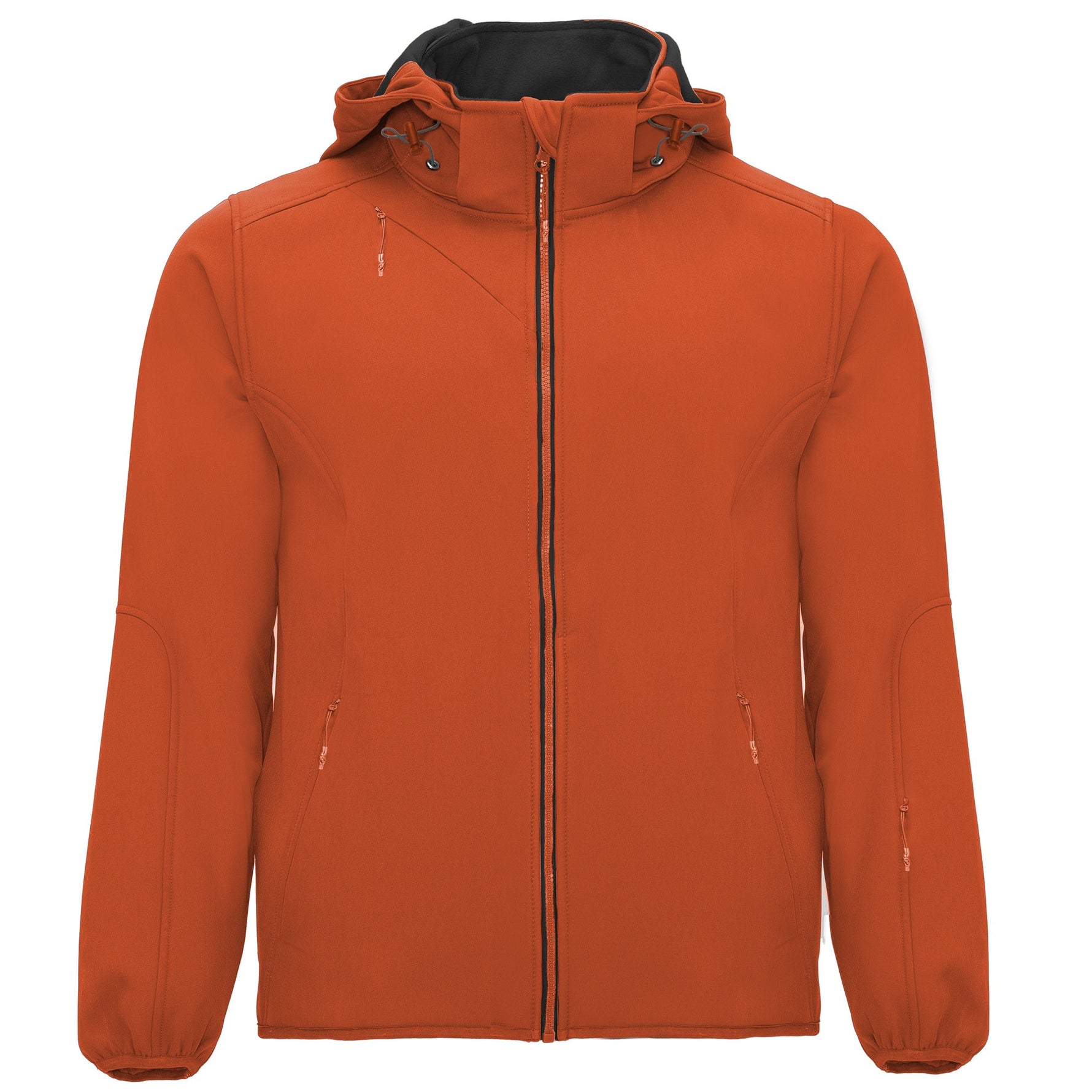 Softshell con capucha y corte deportivo