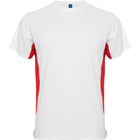 Camiseta técnica de manga corta combinada a dos colores