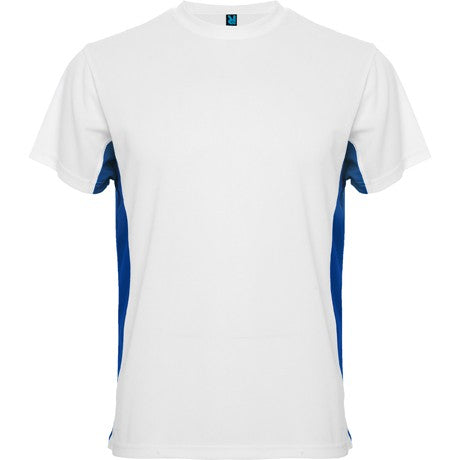 Camiseta técnica de manga corta combinada a dos colores