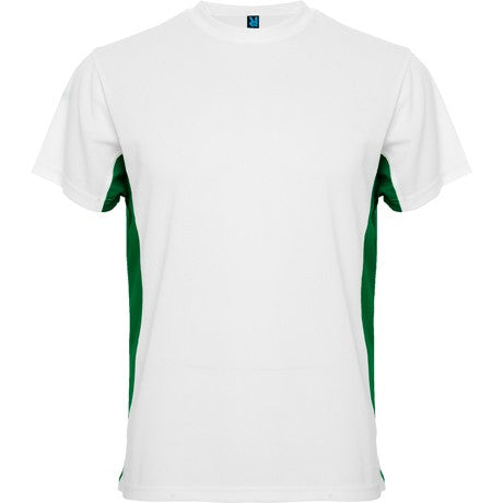 Camiseta técnica de manga corta combinada a dos colores