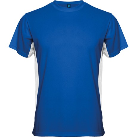 Camiseta técnica de manga corta combinada a dos colores