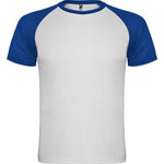 T-shirt desportiva de manga curta estilo raglan contrastante