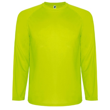 T-shirt técnica raglan de manga comprida