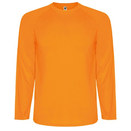 T-shirt técnica raglan de manga comprida