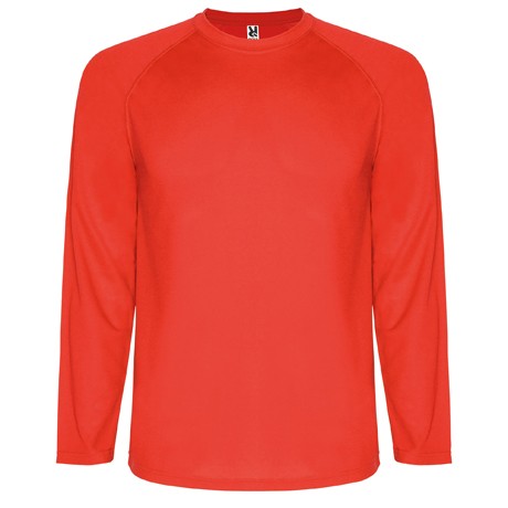 T-shirt técnica raglan de manga comprida