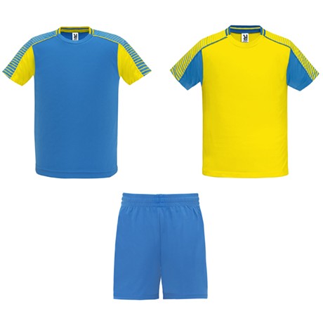 Conjunto desportivo unissexo composto por 2 t-shirts + 1 calça.
