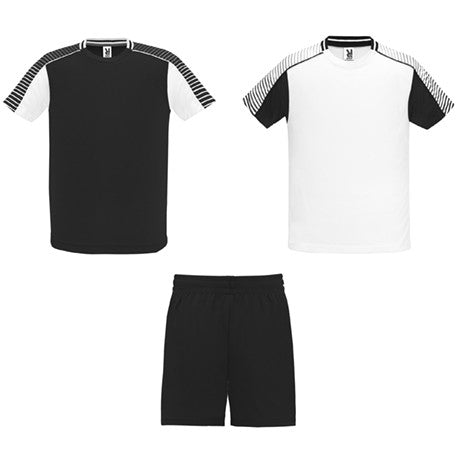 Conjunto desportivo unissexo composto por 2 t-shirts + 1 calça.