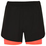 Pantalón corto deportivo para mujer con malla interior