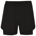 Pantalón corto deportivo para mujer con malla interior