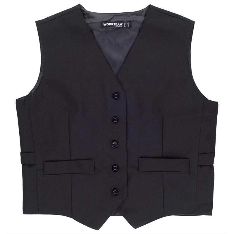 Colete de senhora ajustado. Preto.