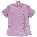 Casaca entallada de manga corta con cuello mao