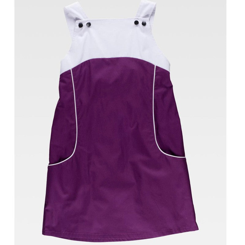 Pichi tirantes de clip, con elástico en la espalda, bicolor