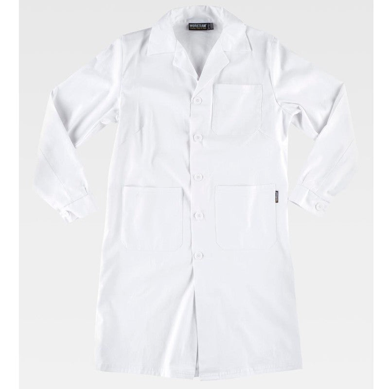 Bata de señora con cierre de botones. 100% Algodón