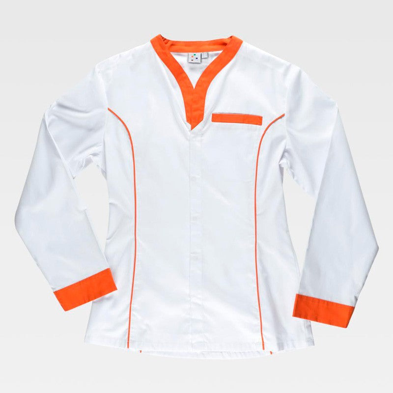 Bata entallada manga larga