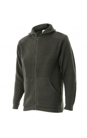 Chaqueta de punto con cremallera y cuello alto VE102