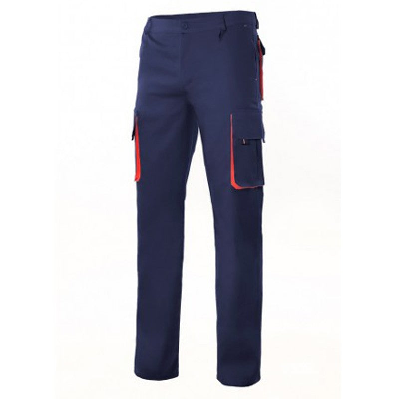 Pantalón bicolor multibolsillos Velilla 103004