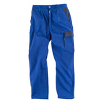 Pantalón linea 1 recto, multibolsillos bicolor y elástico en cintura