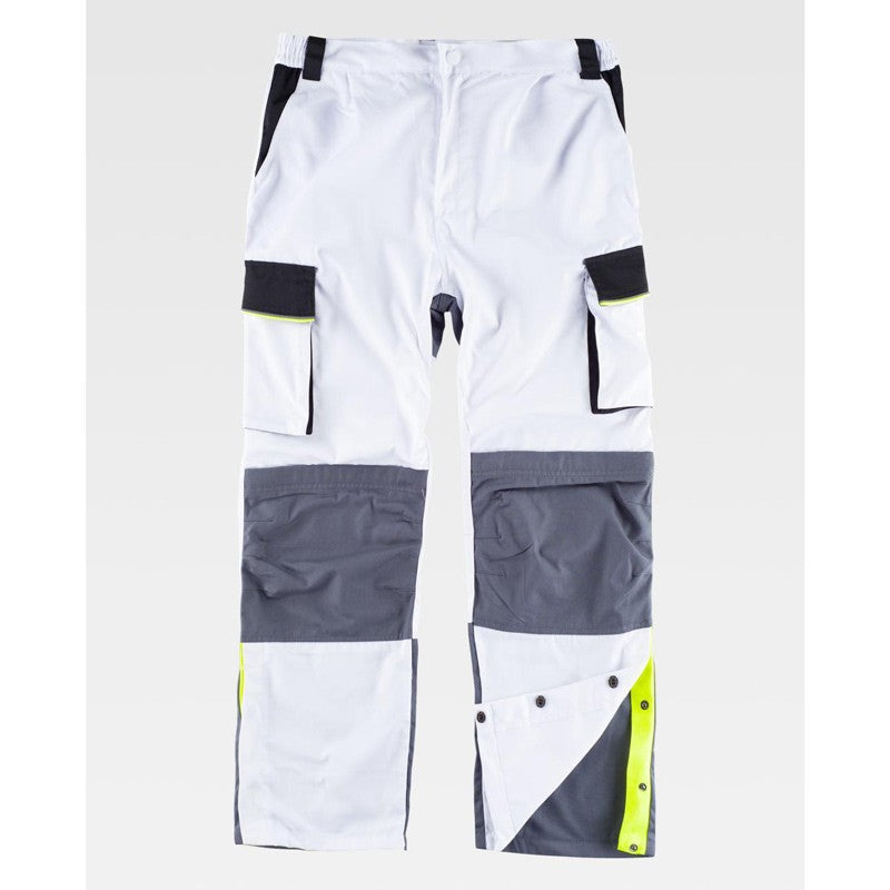 Pantalón de trabajo Línea 5 multibolsillos con elástico en cintura