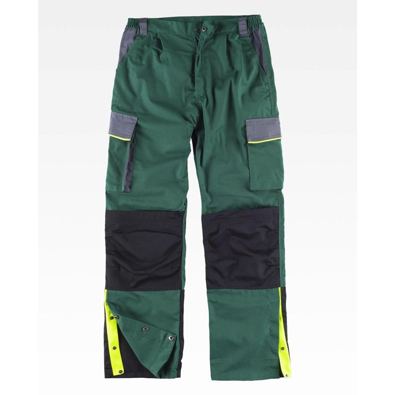 Pantalón de trabajo Línea 5 multibolsillos con elástico en cintura