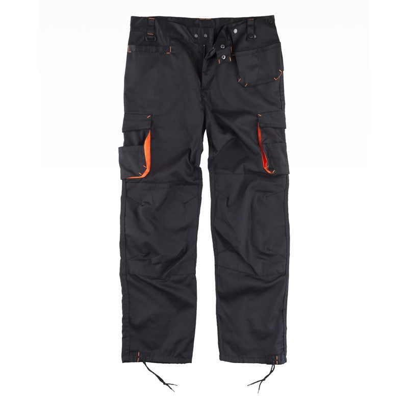 Pantalón de trabajo multibolsillos combinado
