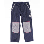 Pantalón con cintura elástica, multi bolsillos, bicolor, vivos en rojo/naranj - KRNN Prove