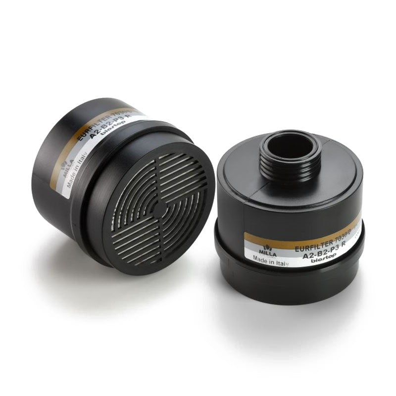 Filtros Honeywell AB2P3 para gases, vapores e partículas. Caixa de 4 unidades.