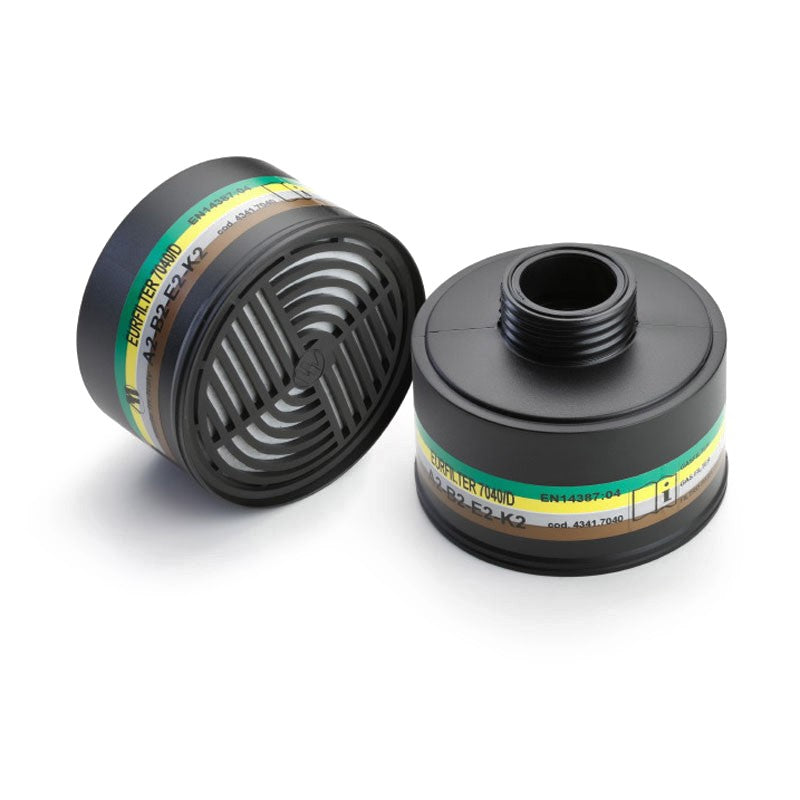 Filtro Honeywell ABEK2 Contra gases e vapores, gases ácidos e amoníaco.