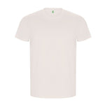 T-shirt masculina dourada de algodão orgânico