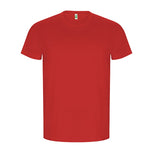 T-shirt masculina dourada de algodão orgânico