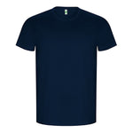 T-shirt masculina dourada de algodão orgânico