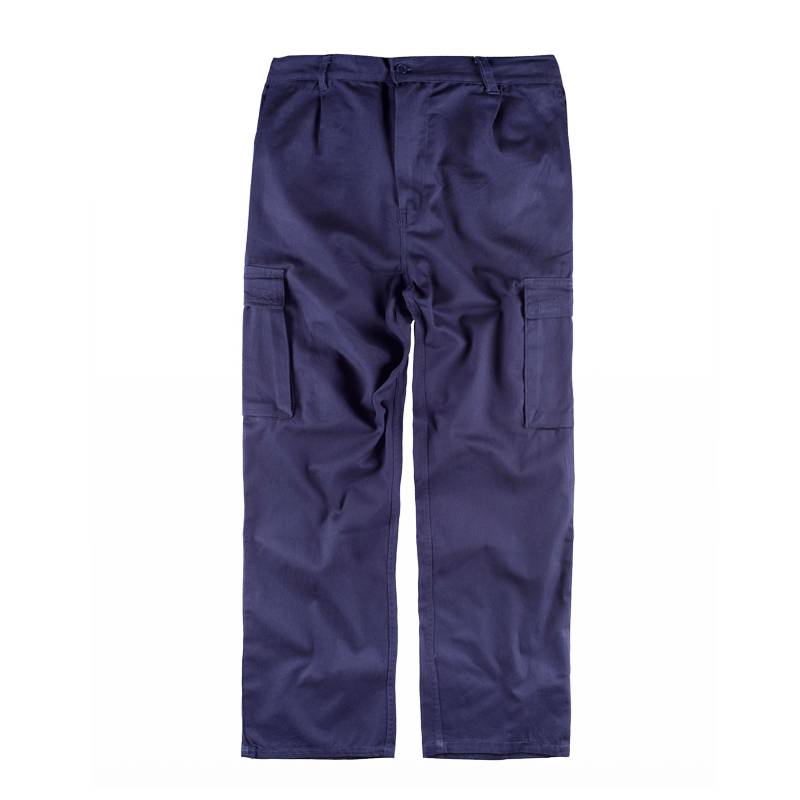 Pantalón con cintura elástica, multibolsillos. 100% Algodón.