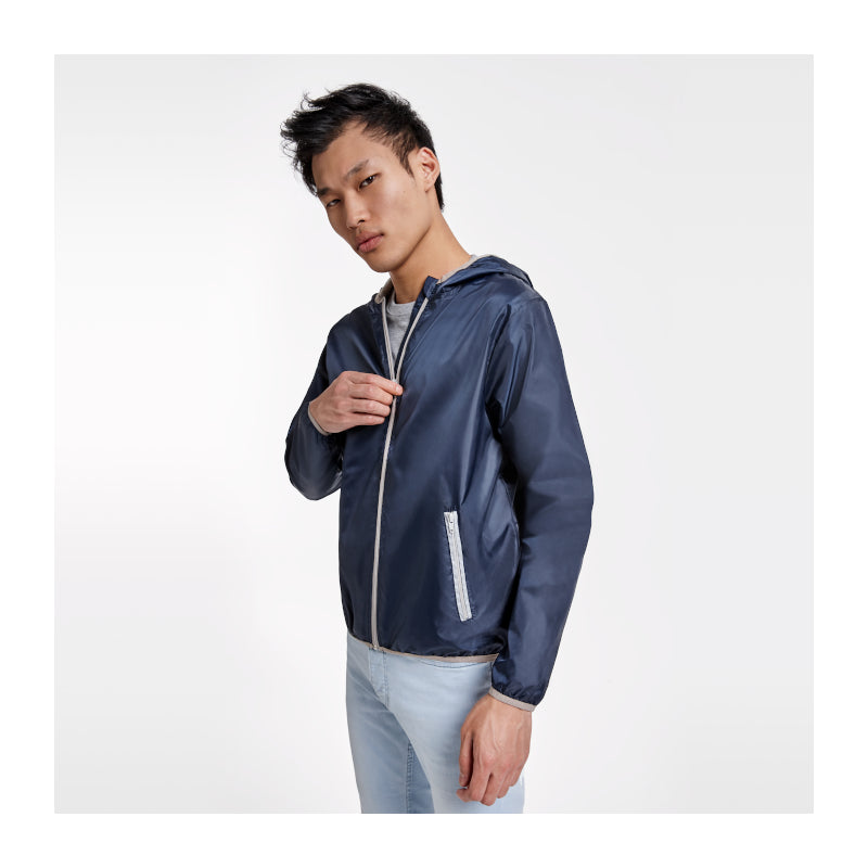 Chubasquero unisex con cremallera y capucha Angelo