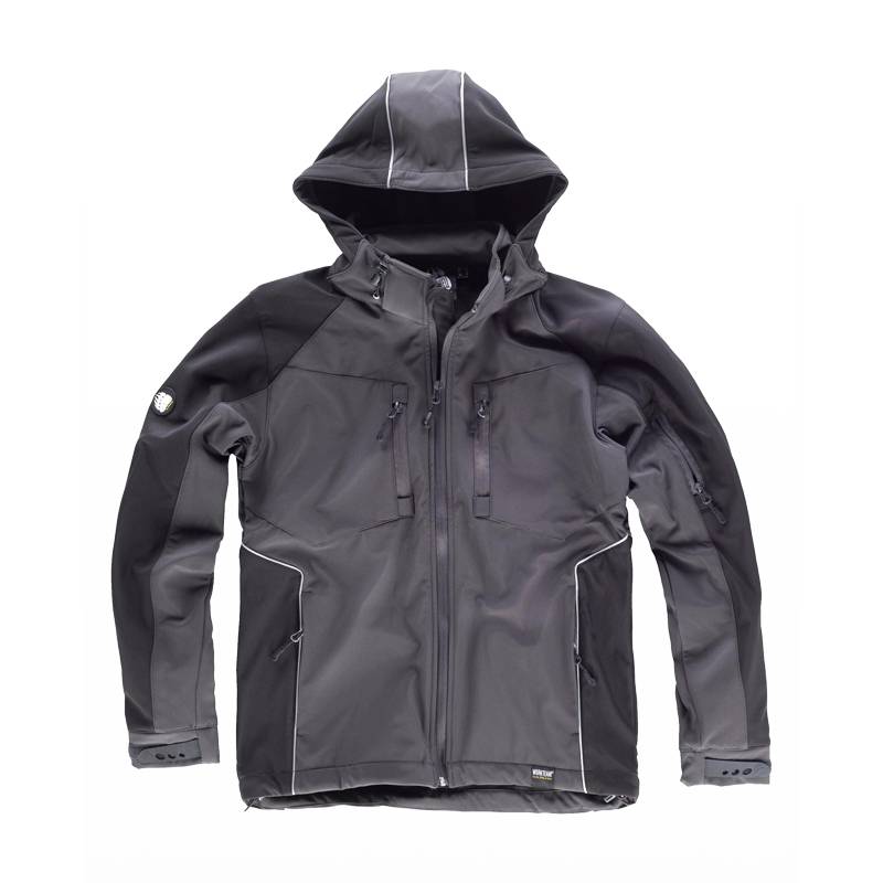Chaqueta de hombre SoftShell con capucha