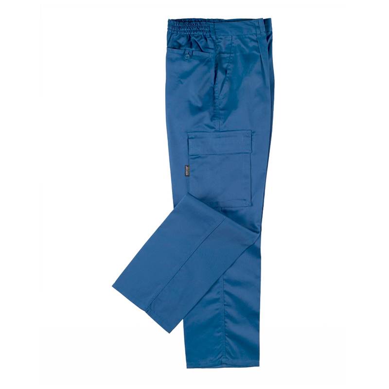 Pantalón. Elástico en cintura, multibolsillos: dos bolsos laterales en perneras