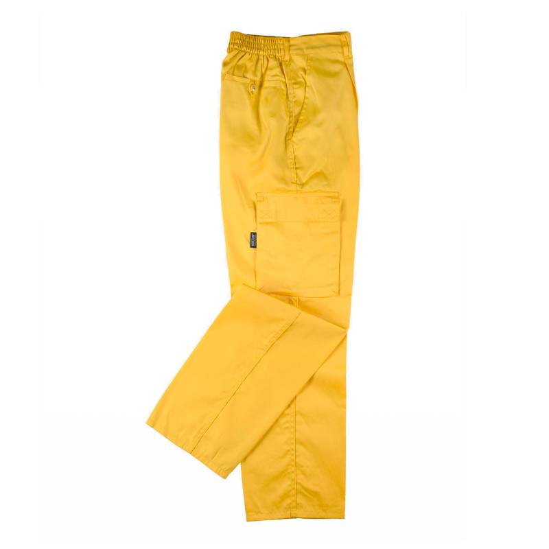 Pantalón. Elástico en cintura, multibolsillos: dos bolsos laterales en perneras