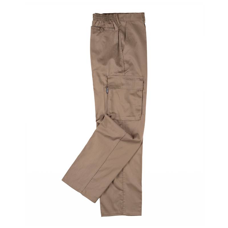Pantalón. Elástico en cintura, multibolsillos: dos bolsos laterales en perneras