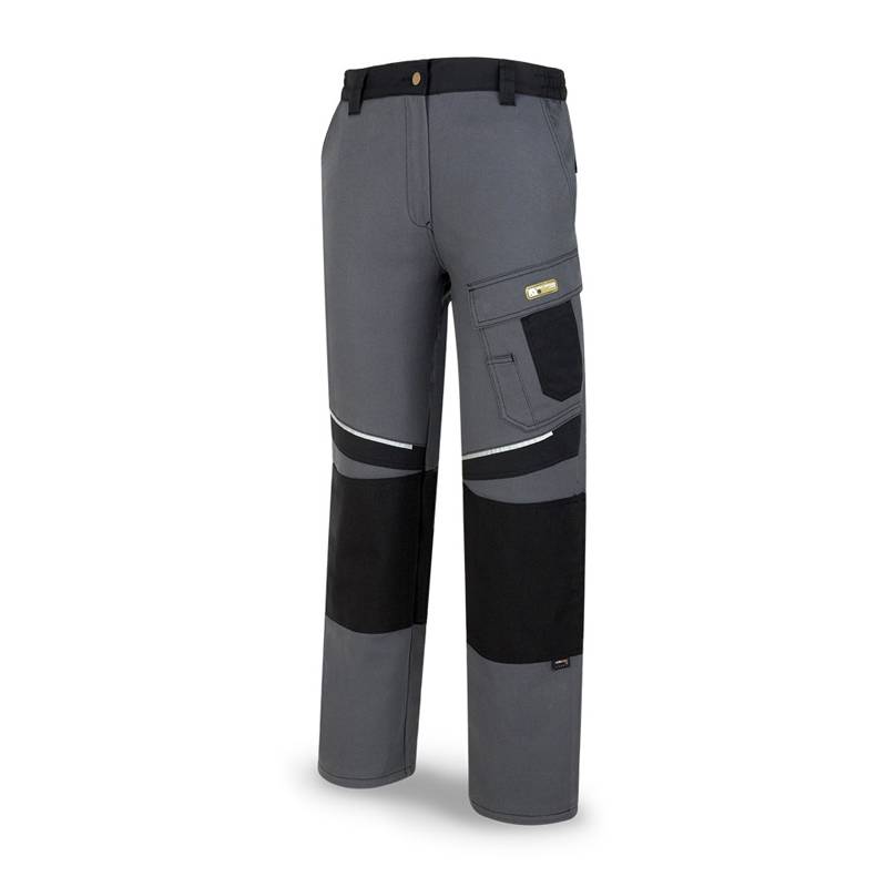 Calças de lona Tergal 245 g. Cor cinzento/preto