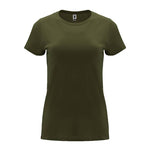 Camiseta de manga corta entallada para mujer