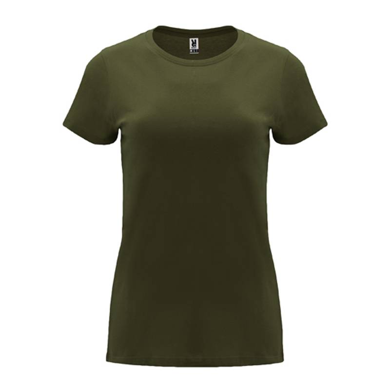 Camiseta de manga corta entallada para mujer