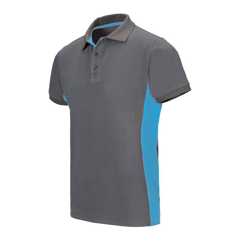 Polo de trabajo bicolor manga corta Velilla 105504