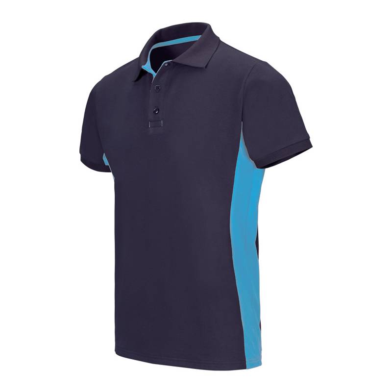 Polo de trabajo bicolor manga corta Velilla 105504