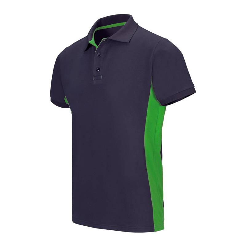 Polo de trabajo bicolor manga corta Velilla 105504