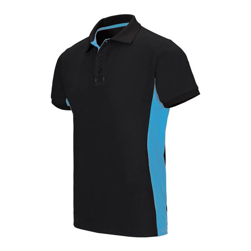 Polo de trabajo bicolor manga corta Velilla 105504